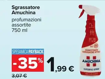 Carrefour Amuchina Sgrassatore profumazioni assortite 750 ml offerta