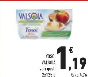 Conad Valsoia Yosoi Fragola 250 G(ml) offerta