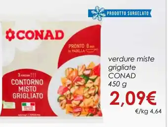 Conad Conad verdure miste grigliate 450 g offerta