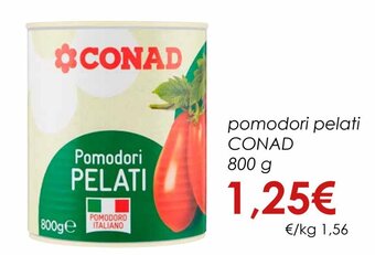 Conad Conad pomodori pelati 800 g offerta
