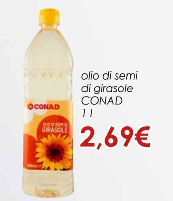 Conad Conad olio di semi di girasole 1 l offerta