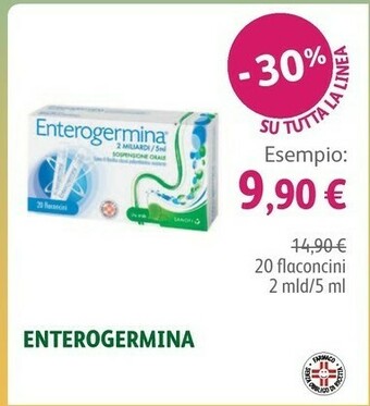 Enterogermina 20 Flaconcini 2 Mld / 5 Ml