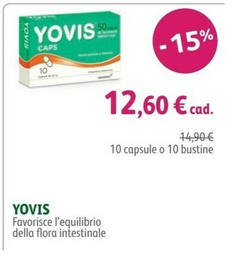 Lloyds Farmacia Yovis Favorisce L'equilibrio Della Flora Intestinale offerta
