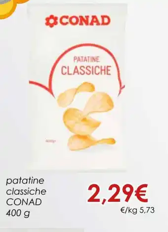 Conad Conad Patatine Classiche 400 g offerta