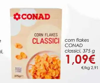 Conad Conad Corn Flakes Classici 375 g offerta