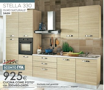 Mondo Convenienza Cucina 330 Olmo Nature offerta