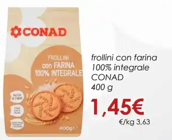 Conad Frollini Con Farina 100% Integrale 400 g