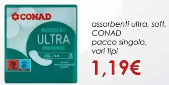 Conad Conad Assorbenti Ultra Soft, Pacco Singolo offerta