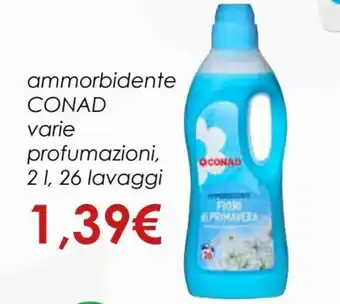 Conad Conad Ammorbidente Varie Profumazioni 2 l 26 Lavaggi offerta