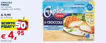 Esselunga Findus Croccole Con Merluzzo, Surgelate, Conf. 6x100 g offerta
