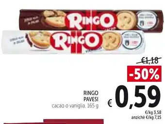 Spazio Conad Pavesi Ringo 165g offerta