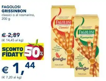 Grissinbon Fagolosi Classici o Al Rosmarino, 200 g