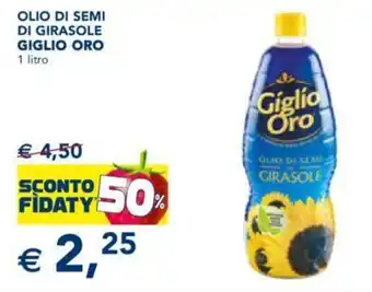 Esselunga Giglio Oro Olio di Semi di Girasole 1 Litro offerta