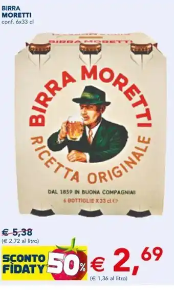 Esselunga Moretti Birra Conf. 6x33 cl offerta