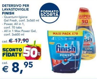 Esselunga Finish Detersivo Per Lavastoviglie offerta