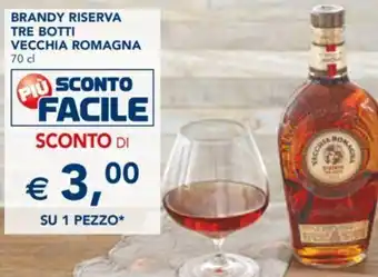 Vecchia Romagna Brandy Riserva Tre Botti 70 cl