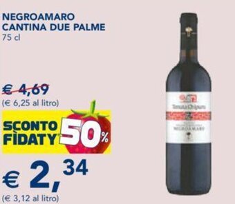 Esselunga Negroamaro Cantina Due Palme 75 cl offerta