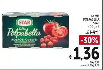 Spazio Conad Star La Mia Polpabella 400gx3 offerta
