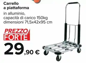 Carrefour Carrello a piattaforma 150kg 71,5x42x95 cm offerta