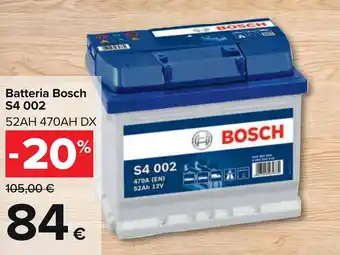 Carrefour Bosch S4 002 Batteria offerta