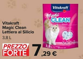 Carrefour Vitakraft Magic Clean Lettiera al Silicio 3,8 L offerta