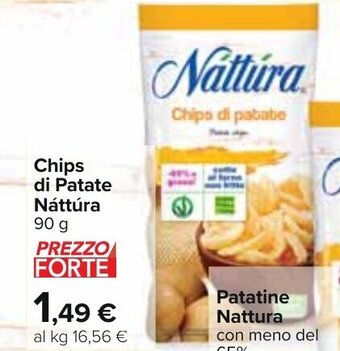 Carrefour Nattura Chips di Patate 90 g offerta