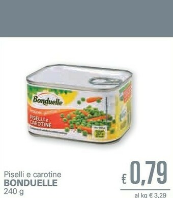 Unes Bonduelle Piselli E Carotine 240g offerta