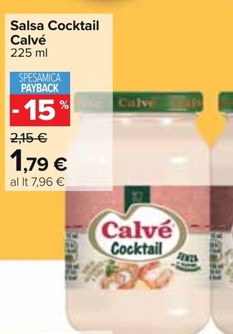 Carrefour Calvé Salsa Cocktail 225 ml offerta