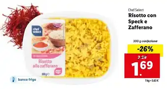 Chef Select Risotto con Speck e Zafferano 300 g confezione