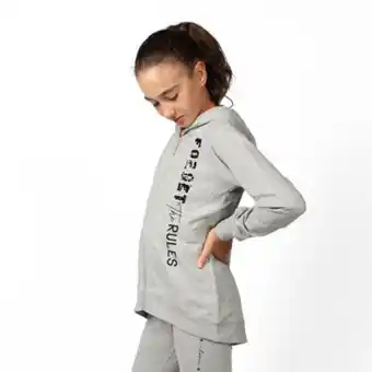 Globo Moda American rap - felpa grigia full zip con cappuccio offerta