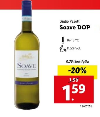 Giulio Pasotti Soave DOP 0,75 l bottiglia