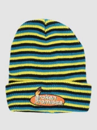 Broken promises start stripe beanie