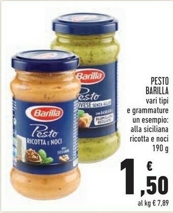 Conad City Barilla Pesto Alla Siciliana Ricotta E Noci 190 G offerta