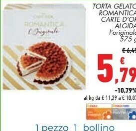 Conad City Algida Torta Gelato Romantica Carte D'or L'originale offerta