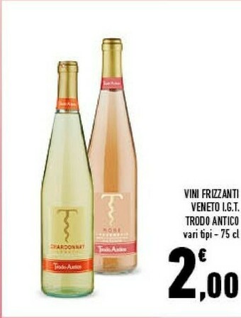 Conad City Trodo Antico Vino Frizzante Veneto Igt 750 Ml offerta