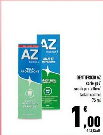 Conad Az Dentifricio Carie Gel/Scudo Protettivo /Tartar Control offerta