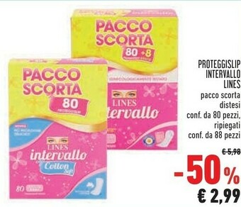 Lines Proteggislip Intervallo Pacco Scorta Distesi