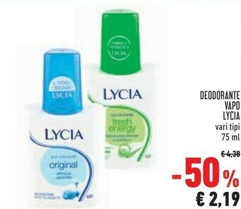 Conad Lycia Deodorante Vapo offerta