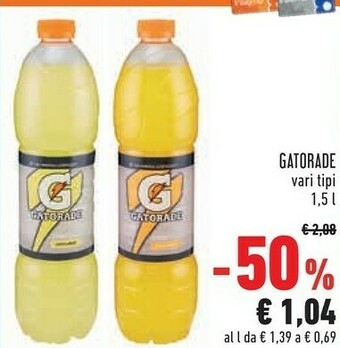 Conad Gatorade Sport Drink Gusto Limone 1500 G(ml) offerta
