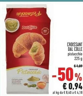 Conad Dal colle Croissant Pistacchio 225 G offerta