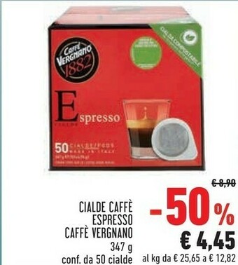 Conad Caffè vergnano Espresso 347 G offerta