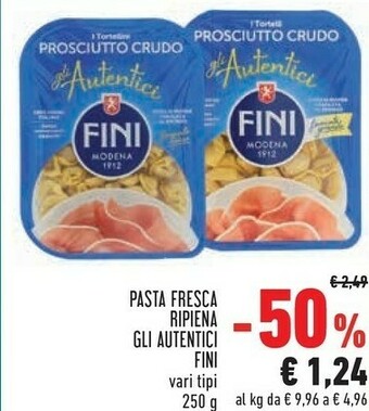 Conad Fini - Tortellini Al Prosciutto Crudo I Granclassici 250 G(ml) offerta