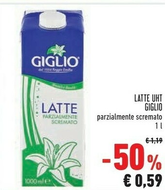 Conad Giglio Latte Parzialmente Scremato 1000 G(ml) offerta