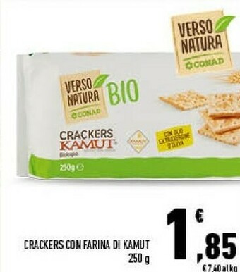 Conad Conad - Crackers Kamut Biologici Bio Verso Natura 250 G(ml) offerta