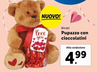 Lidl Windel Pupazzo con cioccolatini offerta