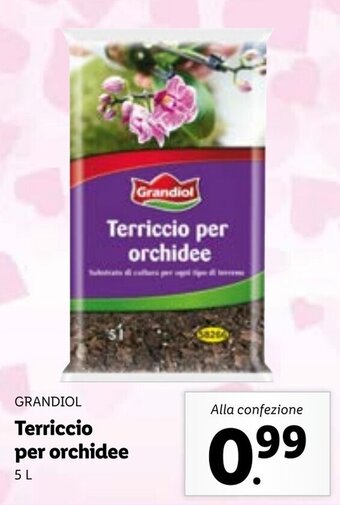 Lidl Grandiol Terriccio per orchidee 5 L offerta