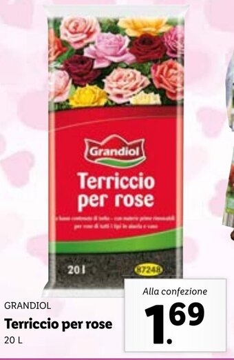 Lidl Grandiol Terriccio per rose 20 L offerta