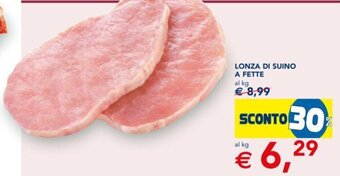 Esselunga Lonza di Suino A Fette offerta
