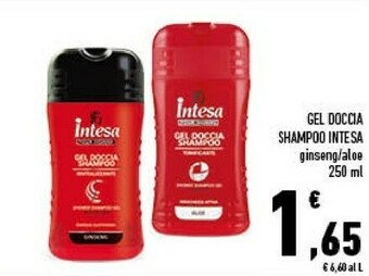 Conad Intesa Gel Doccia Shampoo Ginseng/Aloe offerta