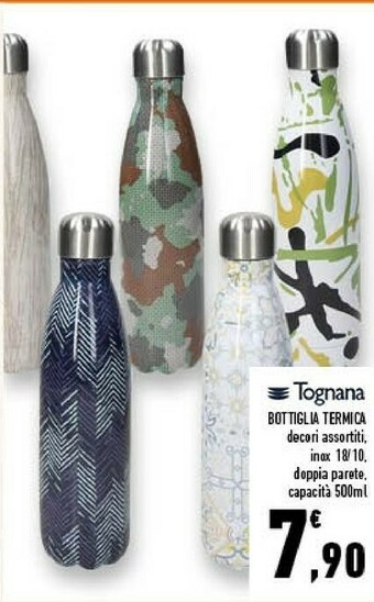 Conad Tognana porcellane Tognana Bottiglia Termica Decori Assortiti offerta